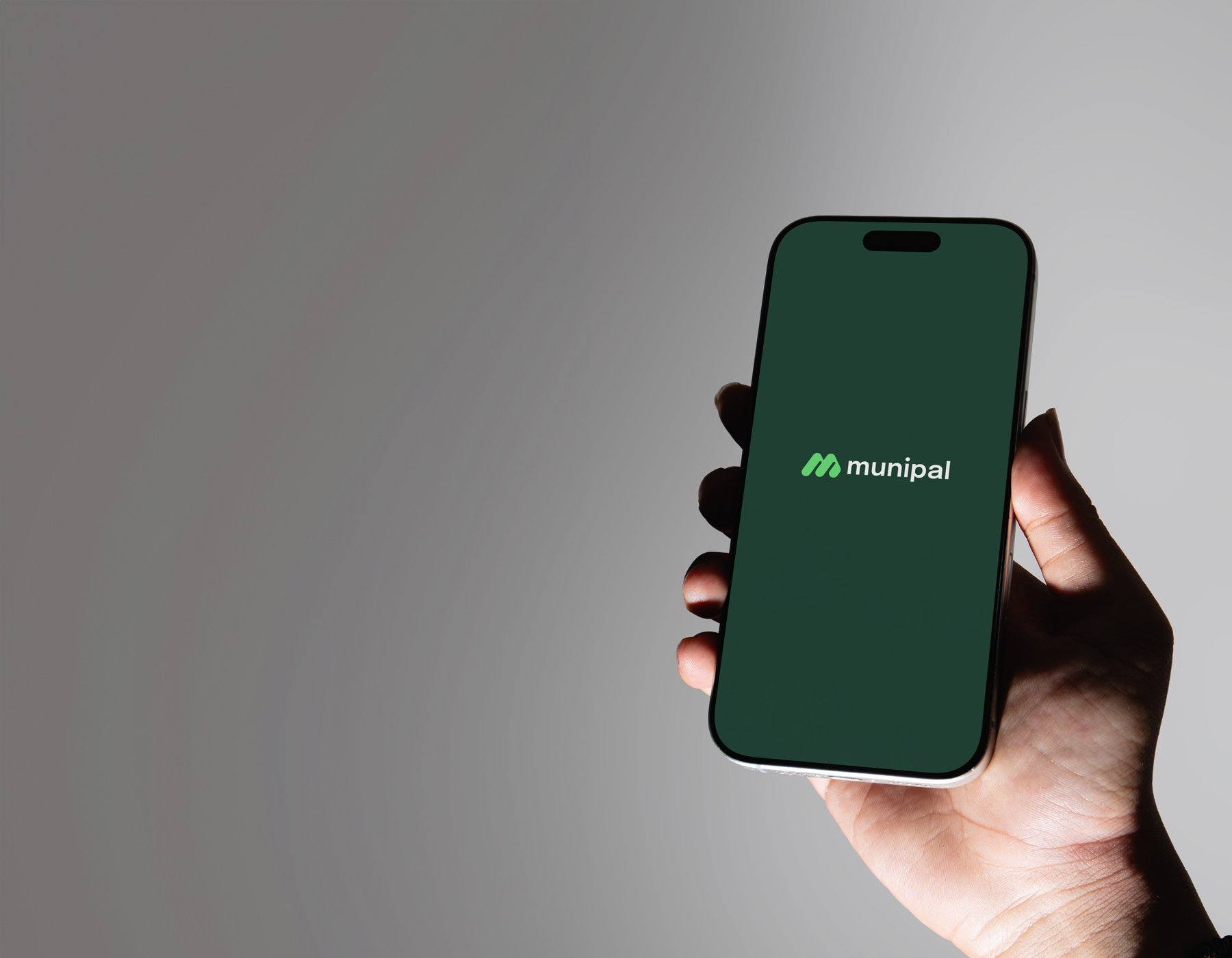 Munipal logga på en iPhone